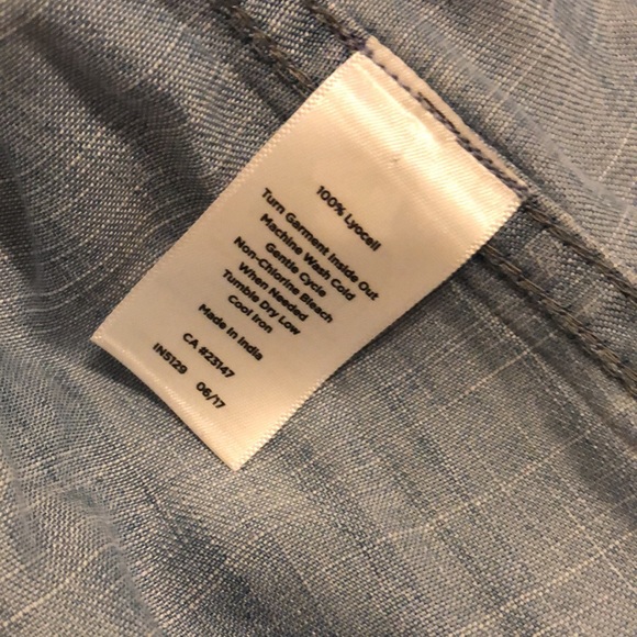 Talbots, Petite Denim Button-Down - Picture 5 of 5